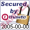 Secured by thawte